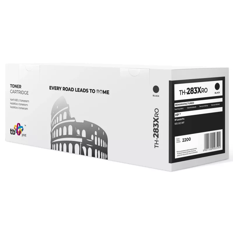 Toner TB Suderinama su HP CF283X Juoda,2200,ref