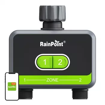Laistymo valdiklis RainPoint HTV210B 2 zonų su programėlės valdymu (modelis HTV210B)
