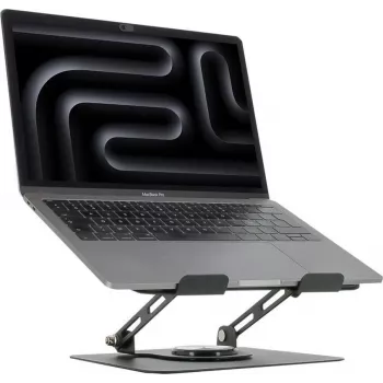 Mobilis ergonominis nešiojamojo kompiuterio stovas su 360° pasukama baze (001390)
