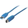 USB Type A to B laidas ShiverPeaks 3.0 (modelis 77030) — duomenų ir įrenginio jungtis