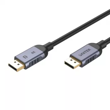 UNITEK C1628GY01-1M DisplayPort kabelis, juodas, pilkas
