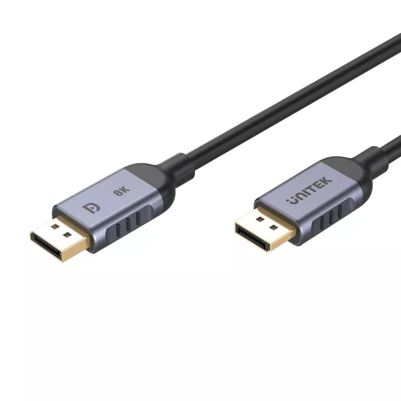 UNITEK C1628GY01-1M DisplayPort kabelis, juodas, pilkas