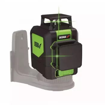 Lazerinis nivelyras Dedra MC0906 2D žalias spindulys, veikimo nuotolis 20 m