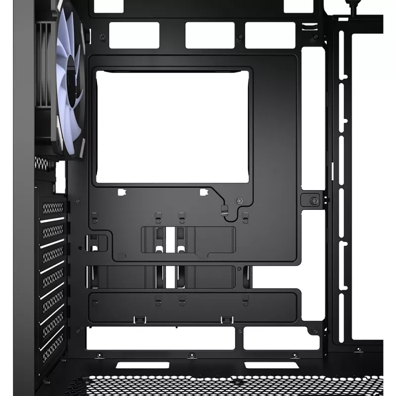 PC korpusas Sharkoon AK4W RGB Strip Midi Tower juodas