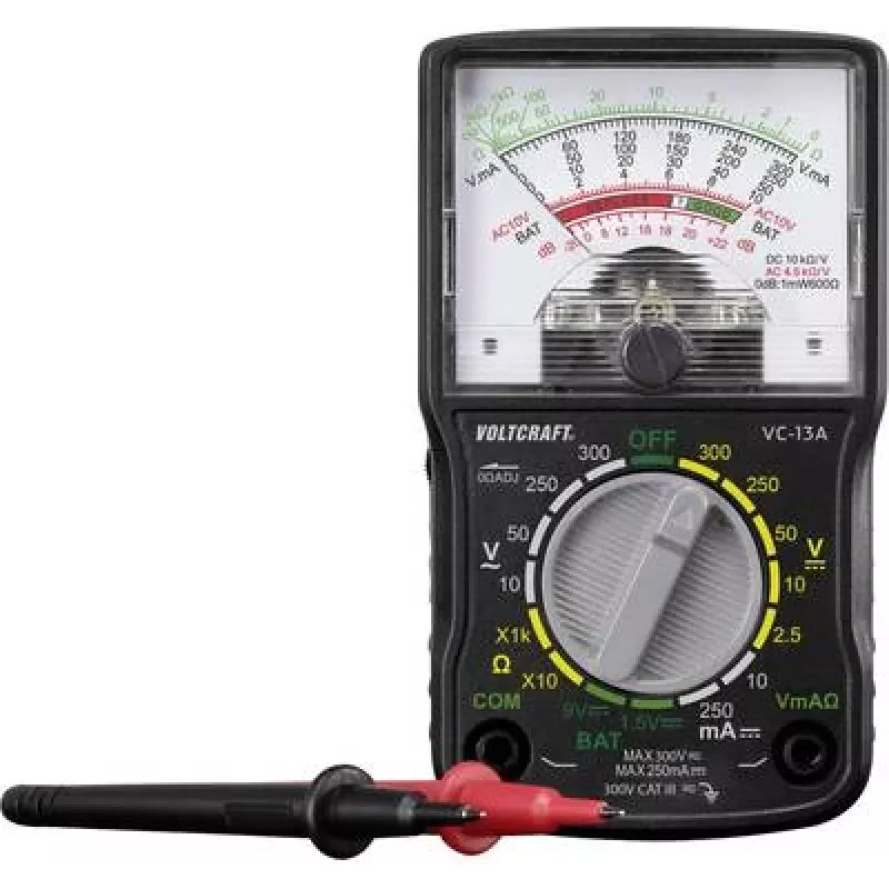 VOLTCRAFT VC-13A rankinis multimetras analoginis CAT III 300 V (VC-13A)