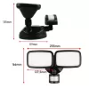 LED sieninis šviestuvas MACLEAN MCE524 su PIR judesio jutikliu, modelis MCE524 B