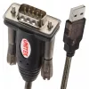 UNITEK Y-105A serijinis laidas juodas 1,5 m USB Type-A DB-9