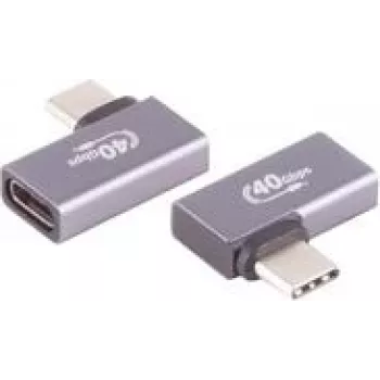 Adapteris USB-C į USB-C ShiverPeaks BS13-60001, pilkas