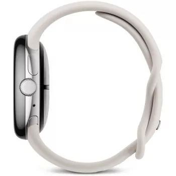 Google Pixel Watch 3 LTE Sport Wristband 41mm, Sidabrinė/Porcelain