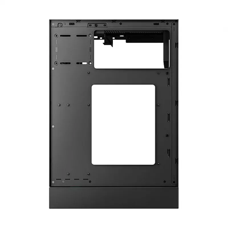 PC korpusas DeepCool CH170 PLUS Tower Juoda — micro-ATX/mini-ITX, grūdintas stiklas, USB-C, viršuje montuojamas PSU