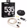 Shure SE535 ausinės laidinės į ausis įdedamos scenai/studijai permatomos