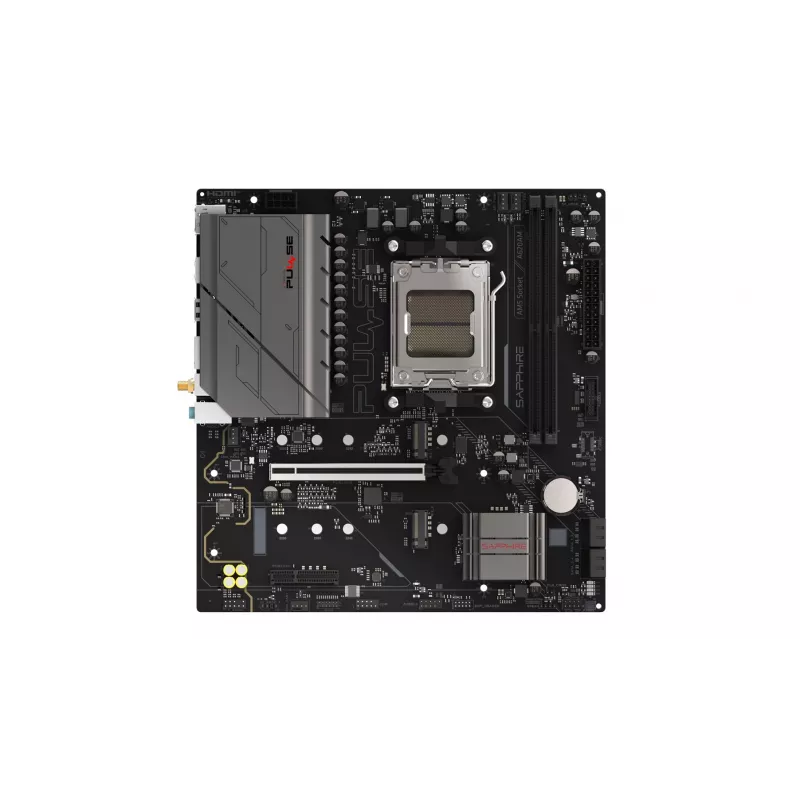 Motininė plokštė Sapphire PULSE A620AM (microATX) lizdas AM5, AMD A620A, DDR5, 2x DIMM, 64 GB, 2x M.2, Gigabit LAN