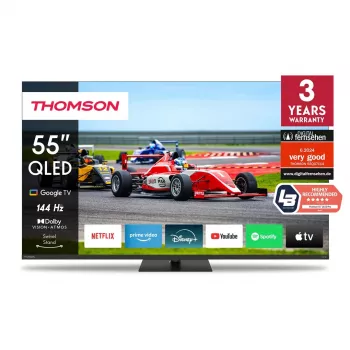 Thomson Q70 serijos 55QG7C14 televizorius 139,7 cm (55 inch) 4K Ultra HD išmanusis televizorius „Wi-Fi“ juodas 350 cd/m²