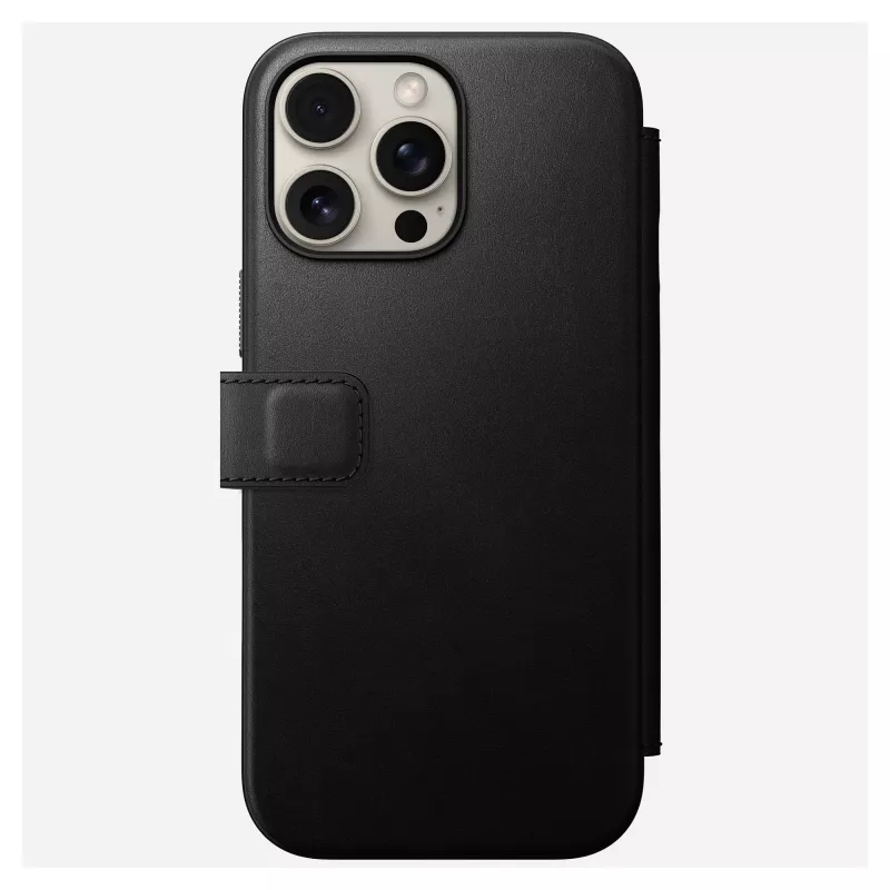 Dėklo tipo dėklas Nomad NM01675785, skirtas Apple telefonams, tinka iki 17,5 cm (6,9 colio), juodas, 3 kortelių kišenės, stalinis stovas
