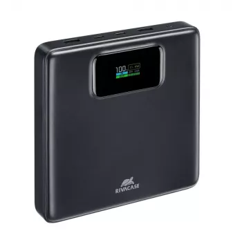 Išorinė baterija Rivacase VA1091 — 25800 mAh, bendra išėjimo galia 100 W, USB prievadai