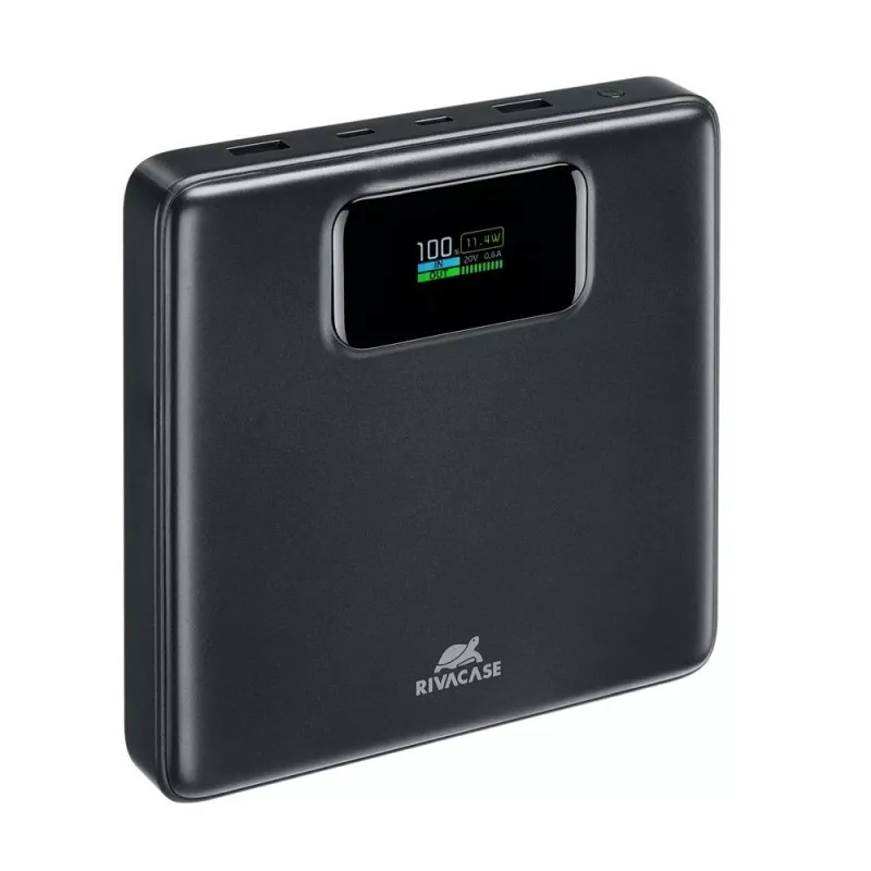 Išorinė baterija Rivacase VA1091 — 25800 mAh, bendra išėjimo galia 100 W, USB prievadai