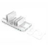 Įkrovimo stotelė Unitek Y-2190A — 10× USB prievadų (8×USB2.0 + 2×USB3.2 Gen1), belaidis įkrovimas, 96W bendra galia