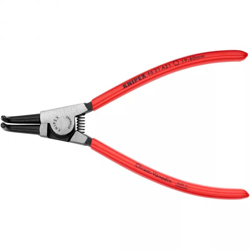 Knipex žiedinių fiksatorių replių rinkinys 4 vnt. sulankstomame dėkle 19–60 mm