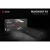 Mechaninė žaidimų klaviatūra SAVIO JuodaOUT X2 PEACH — 61 klavišų 60 % QWERTY, RGB LED, karštasis keitimas, USB Type-A/Type-C, nuimamas laidas