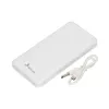 Išorinė baterija Extralink EPB-078W 10000 mAh balta, USB-C, 10 W išvestis, įkrauna iki 2 įrenginių