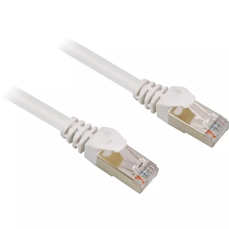 Tinklo kabelis Sharkoon RJ45 CAT.6 SFTP Baltas 15.0m