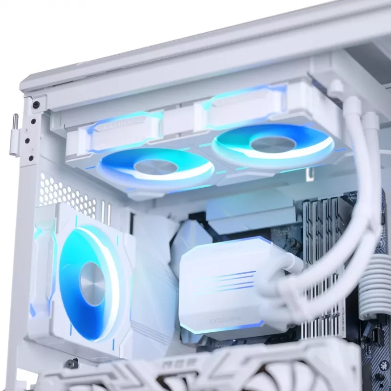 Phanteks Glacier One 240D30 DRGB procesoriaus skysčio aušinimo sistema „viskas viename“ 12 cm balta 1 vnt.