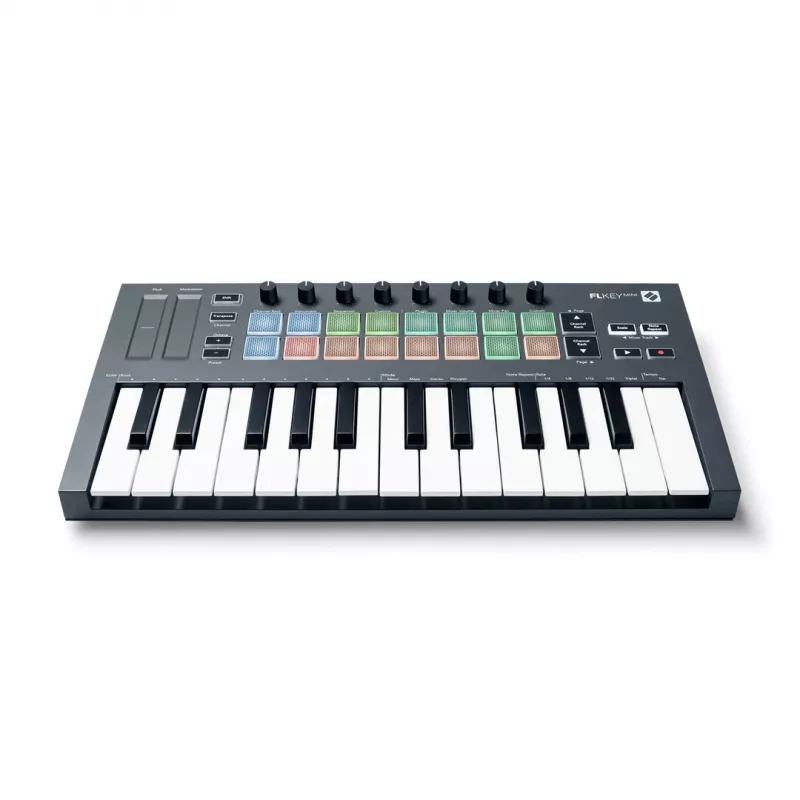 Novation FLKEY Mini – MIDI klaviatūra, skirta FL Studio programinei įrangai, 25 klavišai.