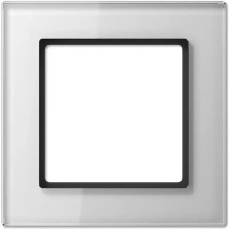Sieninė plokštė / jungiklio dangtelis Jung AC 581 GL WW, stiklas, permatomas, 84×87 mm