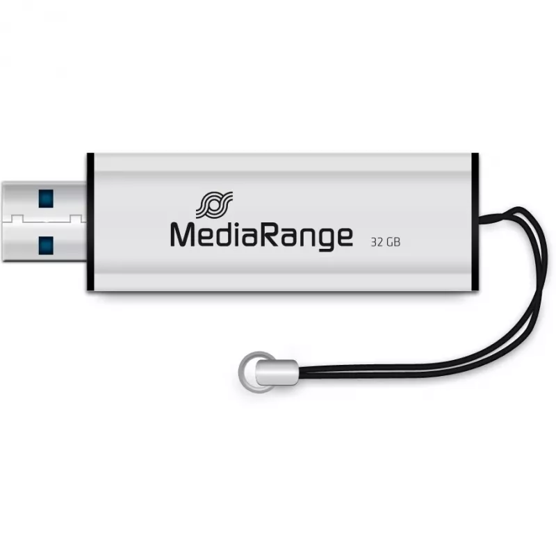 MediaRange SuperSpeed - USB atmintinė - 32GB - USB3.0 - juoda/sidabrinė (MR916)