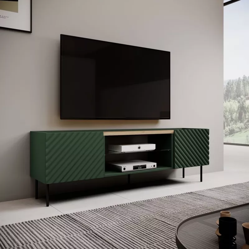 EF ONDA RTV spintelė 180.5x40xH58.39 žalias (pastatoma arba montuojama ant sienos)
