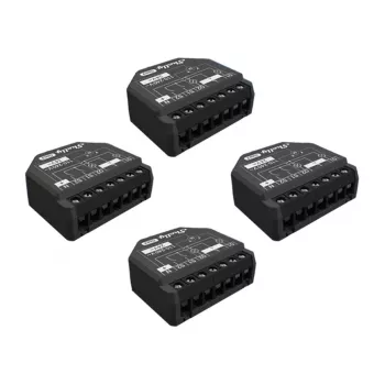 Shelly 2PM Gen3 WiFi Bluetooth valdiklis — 4 vnt. rinkinys, dviejų kanalų galios matuoklis