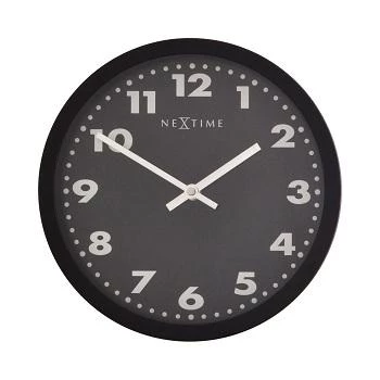 NeXtime klok 2906ma Mercure, Ø 25 cm, Sieninis, Juodas