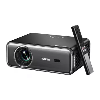 Projektorius Aurzen Eazze D1 Pro — kompaktiškas namų/biuro LED projektorius, modelis AU-PJ-AD001P-EUDG0
