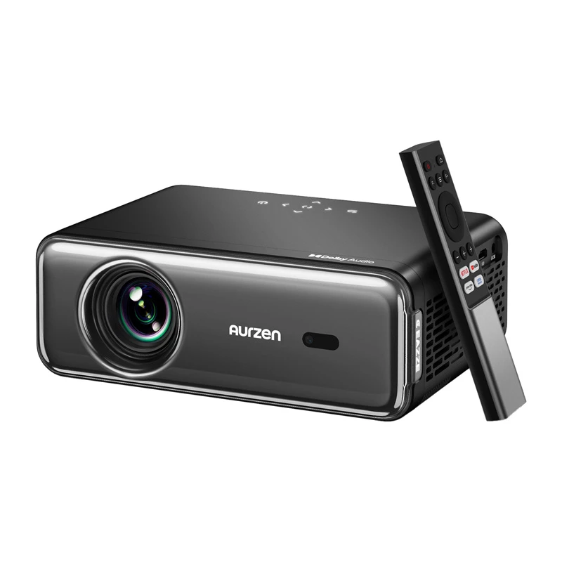 Projektorius Aurzen Eazze D1 Pro — kompaktiškas namų/biuro LED projektorius, modelis AU-PJ-AD001P-EUDG0