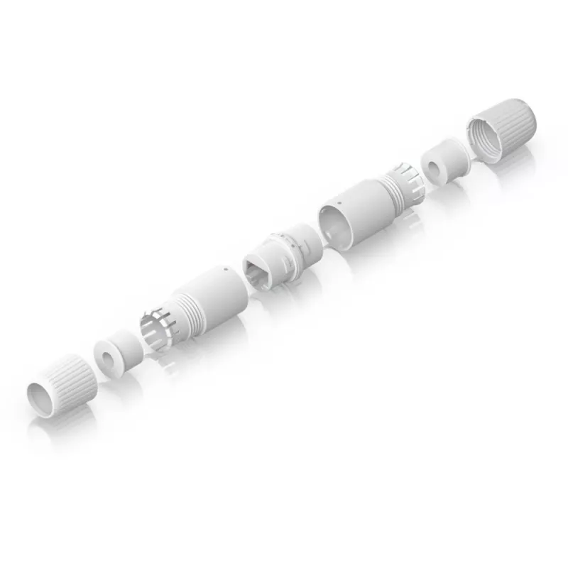 Ubiquiti UACC-RJ45-Coupler-C6A-Outdoor plokščias baltas RJ-45 2 vnt.