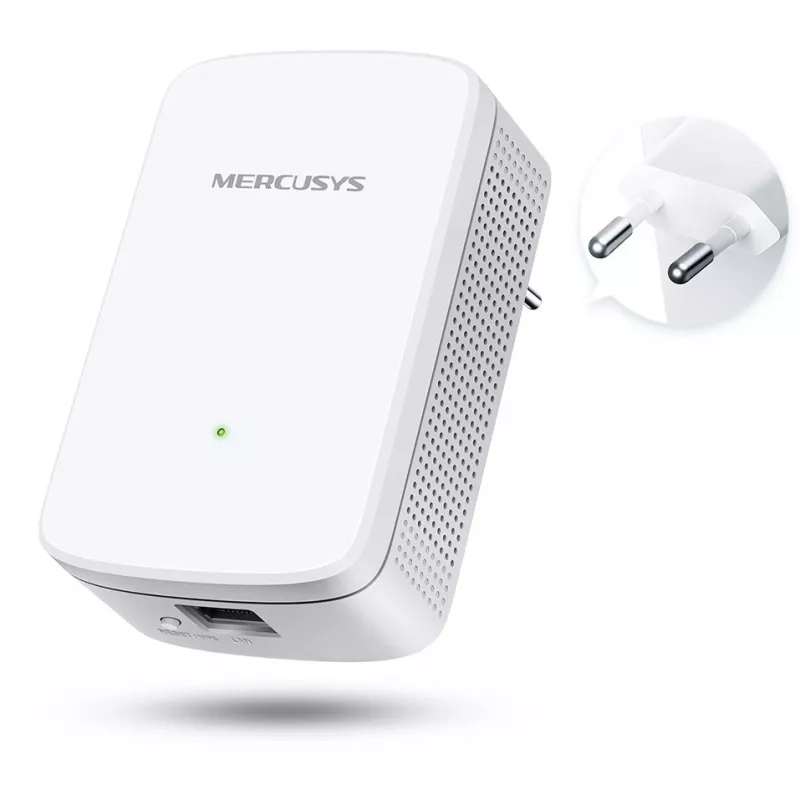Mercusys ME10 V1 WiFi diapazono plėtiklis, montuojamas į sieną