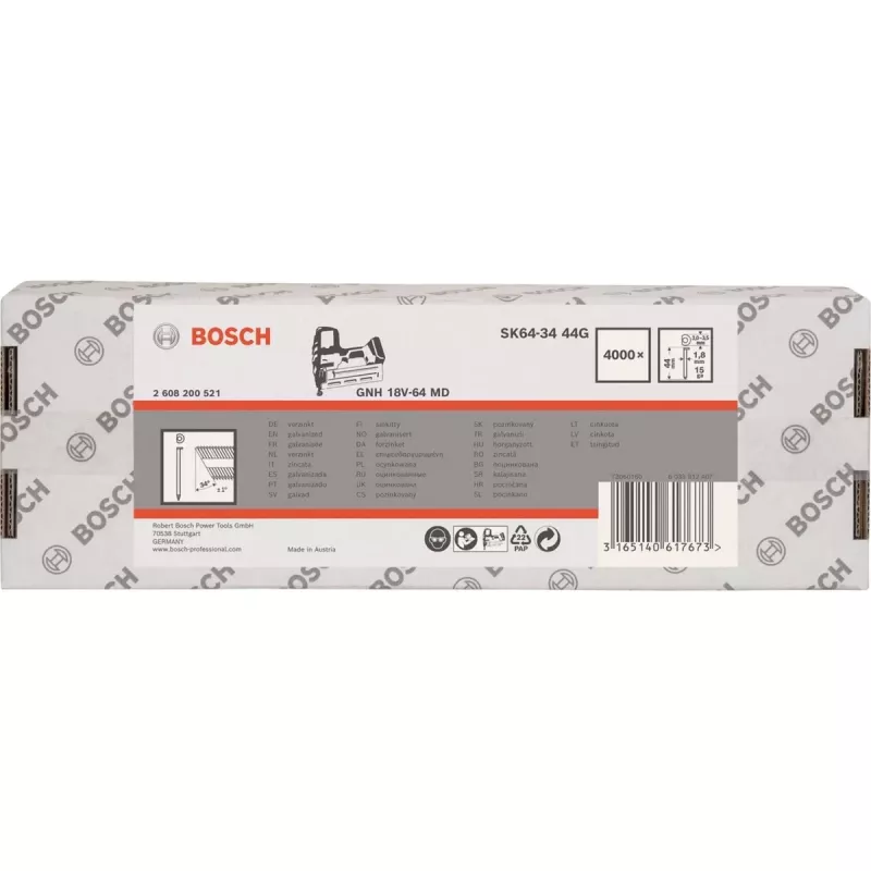Bosch 34 Degree 1.8/15g apdailos vinys
