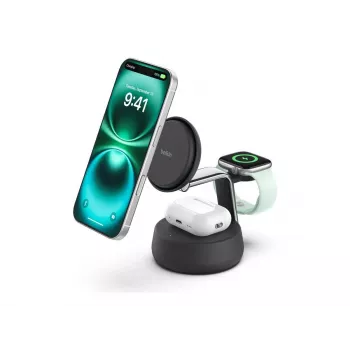 Vidinis įkroviklis Belkin UltraCharge Pro 25W Qi2 3in1 Magnetic Charger, anglis