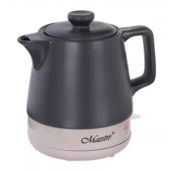 Elektrinis virdulys Maestro MR-071-Juoda 1 L keraminis, 1200 W, paslėptas kaitinimo elementas, 360° pagrindas