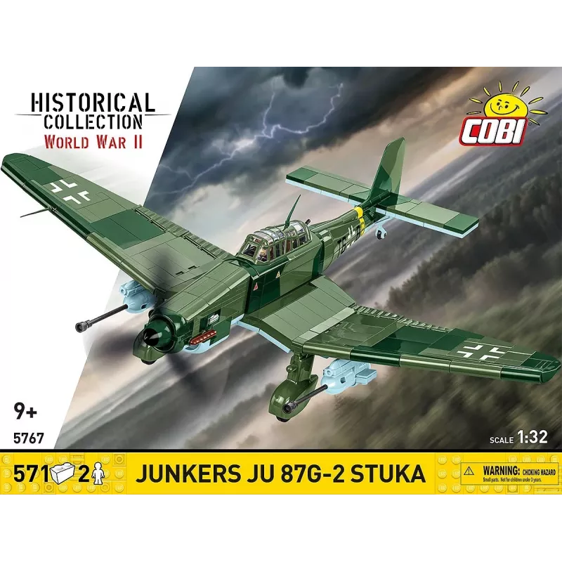Statybinis rinkinys Cobi Blocks Junkers JU 87G-2 Stuka 571 vnt. modelio rinkinys