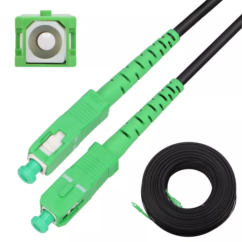 Extralink Patchcord SC/APC-SC/APC Round drop single mode Simplex G.657A2 120m