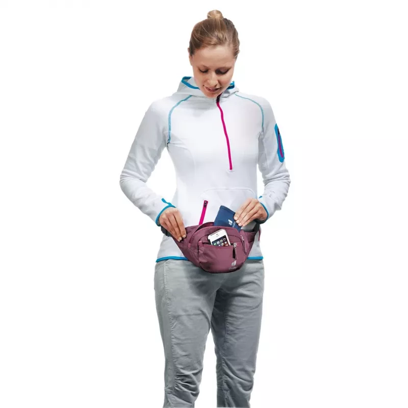 Juosmens krepšys DEUTER Belt I — poliamidinis Ripstop, 1,5 l, 230×70 mm, raudona