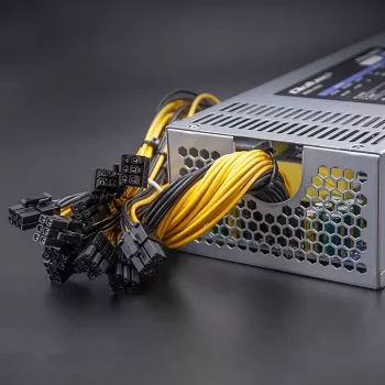 Qoltec 50350 maitinimo šaltinis 1850W PCI-E| 80 Plus Platinum | Gaming Miner