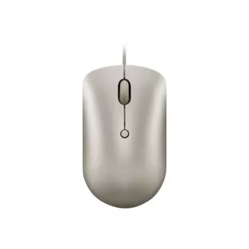 Laidinė biuro pelė Lenovo 540 abiem rankoms tinkama USB Type-C Optinė 2400 DPI Smėlio