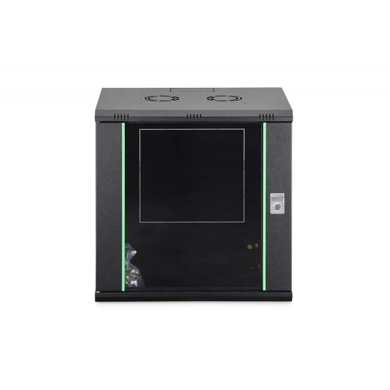 Sieninis stovas spintelė DIGITUS Dynamic-N 12U, 600x450 mm (PxG), IP20, raktinis užraktas, nesurinkta