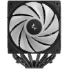 Oro aušintuvas DeepCool AG620 BK ARGB V2 — 120 mm dvigubas ventiliatorius, 6 šilumos vamzdeliai, LGA 1700/AM4/AM5 palaikymas, juodas