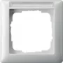 Gira Standard 55 baltas besraigtis rėmelis, termoplastikas, 80,7×80,7 mm, 11,4 mm storio
