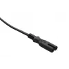 Savio CL-100 maitinimo laidas Juoda 1.8 m IEC Tipas E (3.4 mm, 3.1 mm) IEC C7