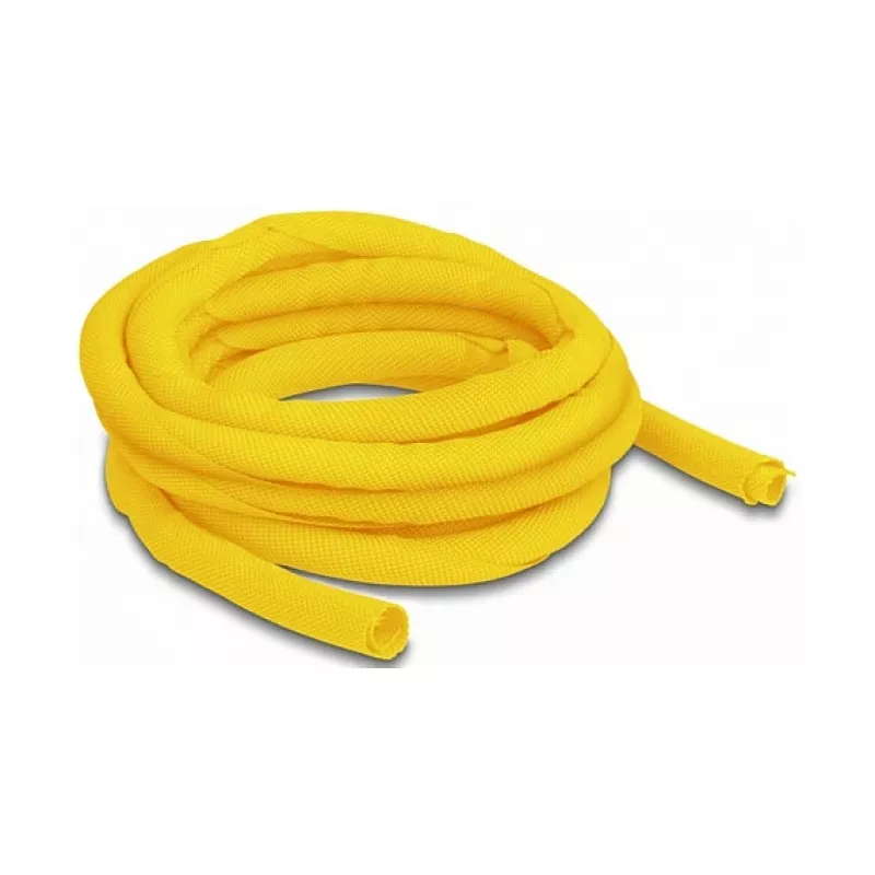 DeLOCK austinė rankovė, savaime užsidaranti, atspari karščiui, 5 m x 10 mm, geltona