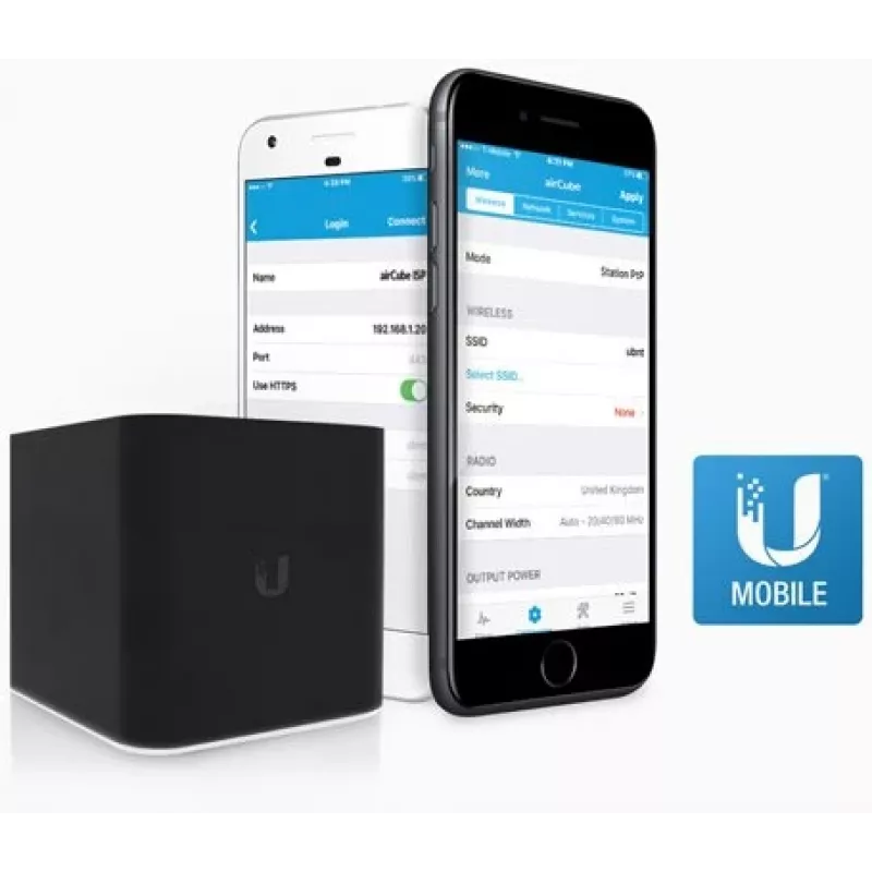 Ubiquiti ACB-ISP WiFi maršrutizatorius, airCube, 2,4 GHz, MIMO, 4x RJ45 100 Mb/s